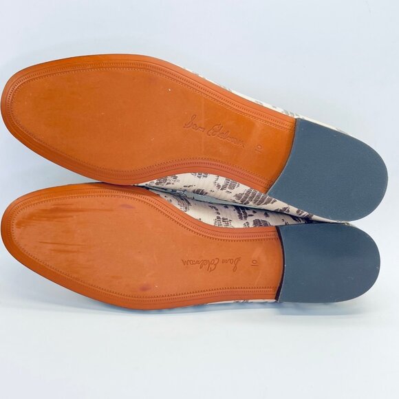 Sam Edelman Loraine Snake‑Print Loafer Size 10M Leather Driving Slip-On - Picture 15 of 16